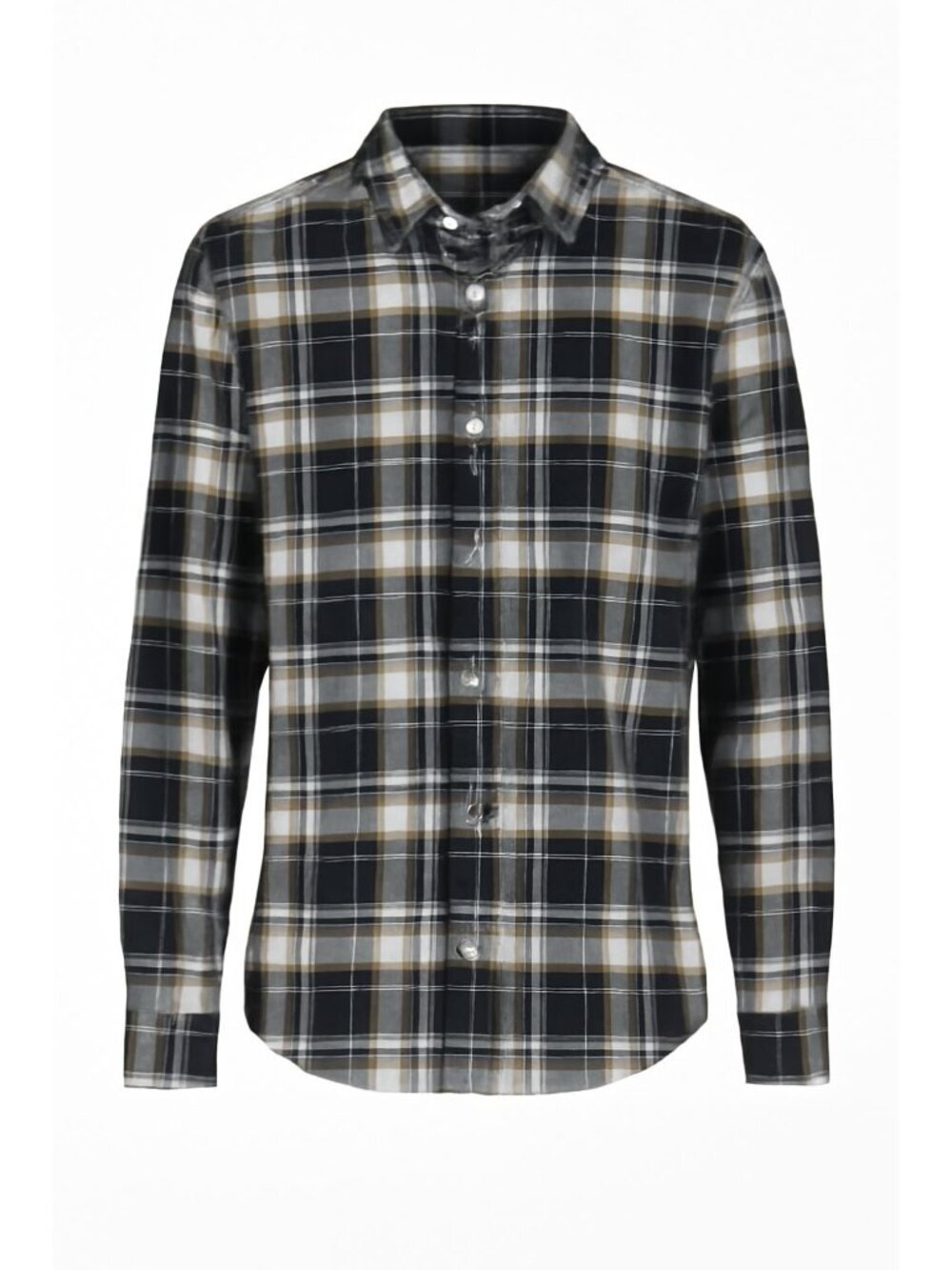 Line Of Trade Plaid Button-Up (SKU#1163)